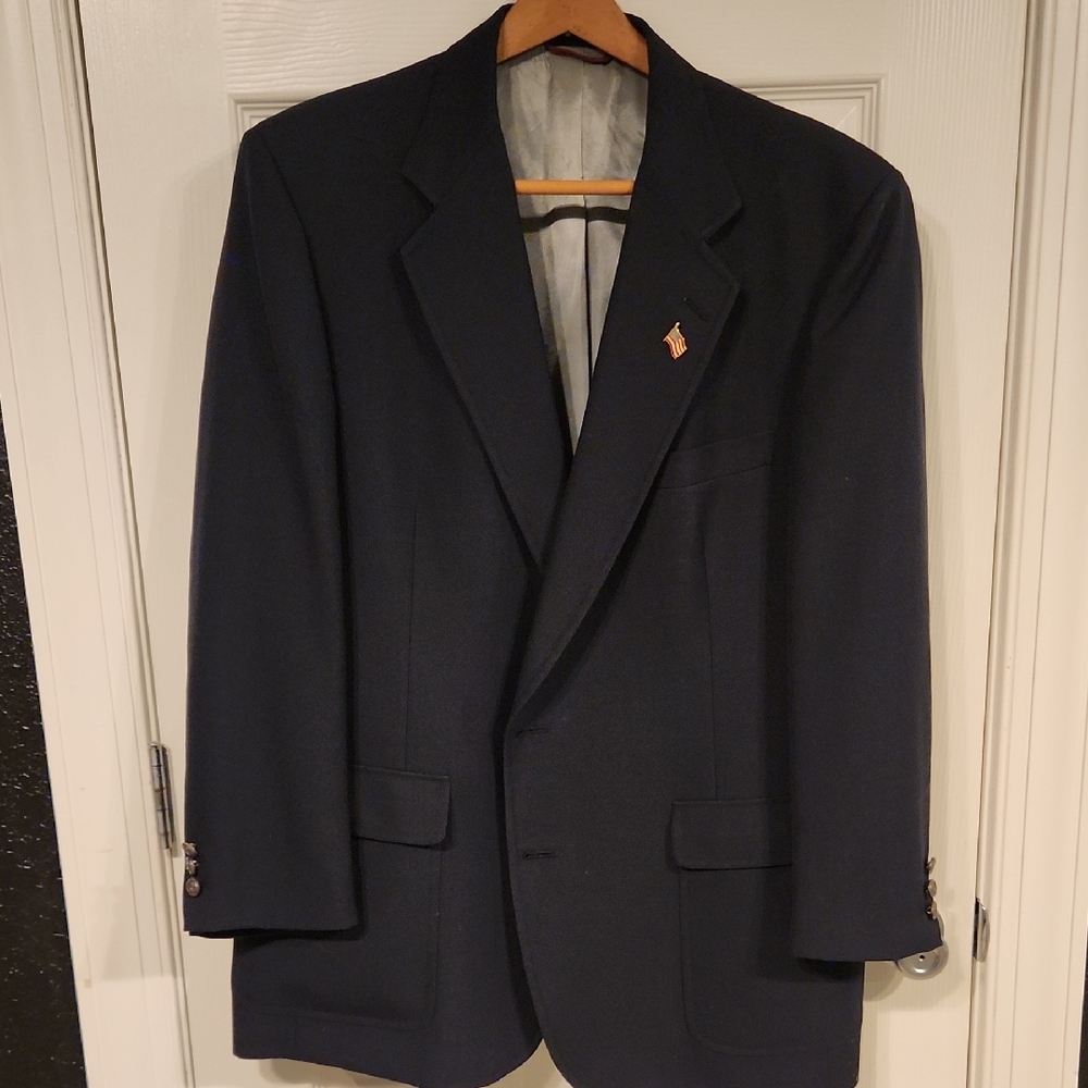 Hart Schaffner Marx Dark Blue Men's Blazer